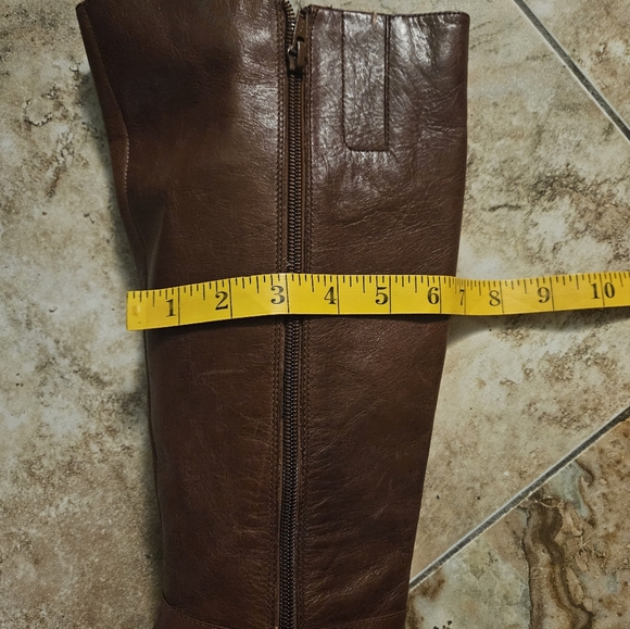 Bandolino Brown Leather Knee-High Boots 8.5 3" Heel - Picture 8 of 9